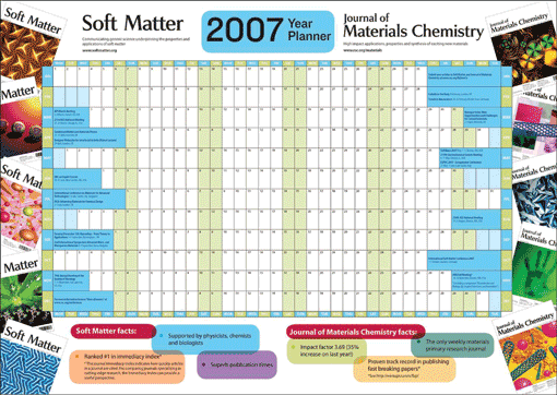 Soft Matter 2007 year planner.