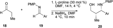 Formation of 1,3-amino alcohols.