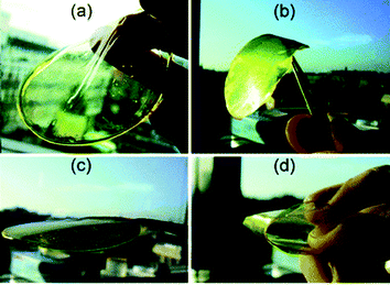 Change in mechanical properties of acylhydrazone based polymer films as a function of composition. Reproduced with permission from ref. 75.