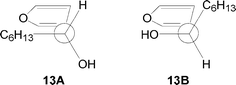 Relevant conformers of 13.