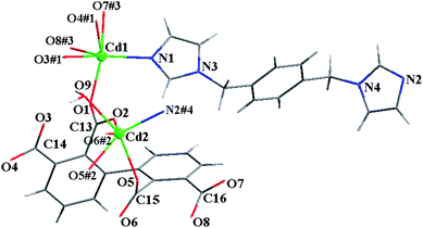 The molecular structure of 5.