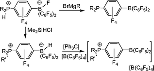 Synthesis of phosphine-boranes and phosphonium-boranes.