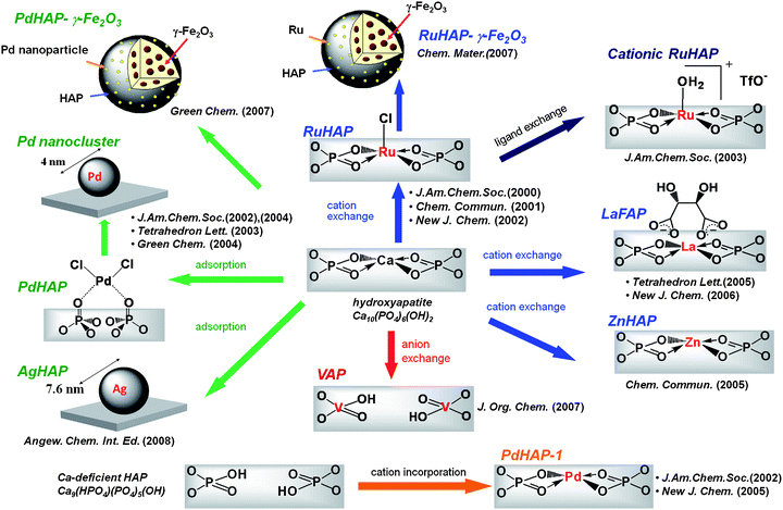 Summary of our apatite catalysts.