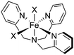 A biomimetic catalyst for stereospecific oxidation of alkanes (X = ClO4−).