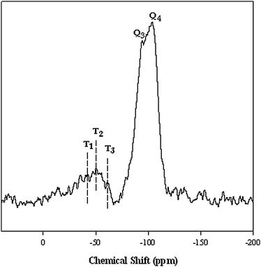 
              29Si NMR spectrum of IMIS3.