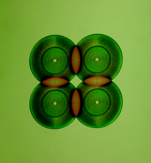 Polymer diffractive lens array, image reproduced by permission of Ethan Schonbrun.