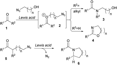 Intramolecular Schmidt reactions (Aubé).