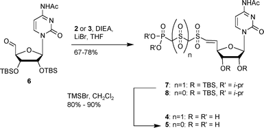 Synthesis of sulfo-CTP and CDP analogs.