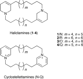 New Haliclamines E And F From The Arctic Sponge Haliclona Viscosa Organic Biomolecular Chemistry Rsc Publishing