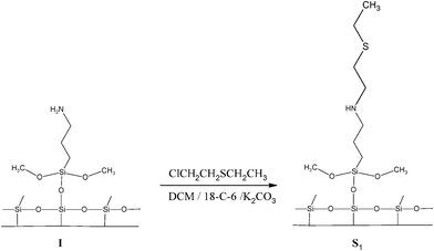 Synthetic procedure used for the preparation of S1.