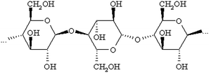 Natural Cotton (Cellulose) Structure.