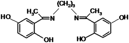Structure of 2,2′-(1,3-propanediylbisnitriloethylidine)bis-hydroquinone.