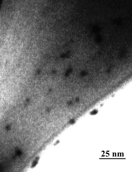 TEM images of Ag NPs formed by 1.0 × 10−5 M of DA.