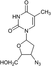 Structure of Zidovudine.