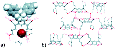 The size of the cation in the crystal structure of 1c/7Br prevents the assembly and formation of dimeric capsules.37