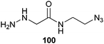 Structure of hydrazine used to introduce an azide into an intein fusion protein.