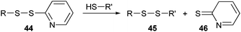 Thiol–disulfide exchange with o-pyridyl disulfide.