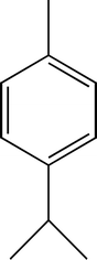 Structure of p-cymene.