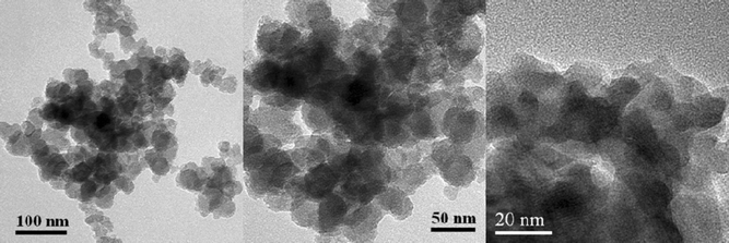 TEM images of the Cu/La2O3 catalyst.