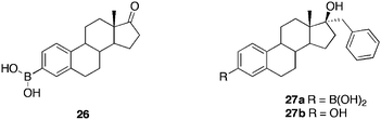 Structures of boronic acid and hydroxy STS inhibitors.