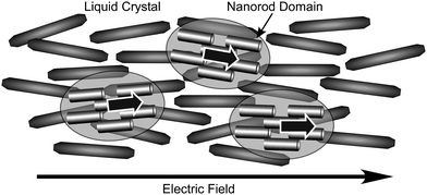 Control of liquid crystal orientation by external electric fields with the aid of blended nanorods.