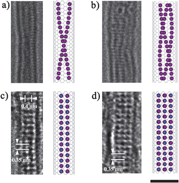 A chemical combination reaction within single-walled carbon nanotubes ...