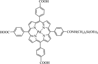 Pd-meso-tetra(4-carboxyphenyl) porphyrin (PdTPP).