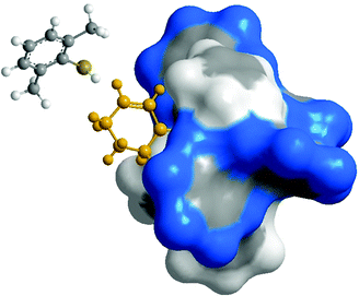 Modelled approach of the thiol 3k to the 2-cyclohexen-1-one (8) coordinated at the Ru center in a syn-s-trans conformation.24