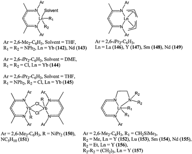 β-Diketiminate rare earth metal complexes 142–157.