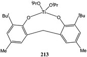 Bisphenolate titanium complex 213.