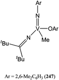 Organoimido vanadium(v) complex 247.