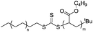 Polyethylene-b-poly(n-butyl acrylate) via RAFT polymerization mediated by PE-SC(=S)S-t-Bu.