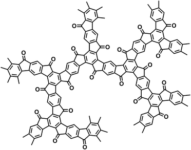 Chemical structure of the condensation product of monomer C.