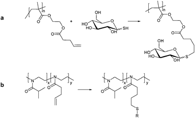 Synthesis of glucose-containing polymers.