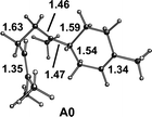 Structure of (R)-bisabolyl cation conformer A0, whose energy is set to [0.00] kcal mol−1 for all energy comparisons.