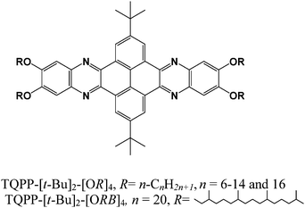Chemical structure of TQPP-[t-Bu]2-[OR(B)]4.