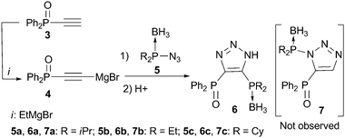 Synthesis of bisphosphines 6viarearrangement.