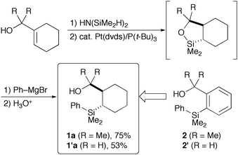 Synthesis of tetraorganosilicon reagents 1a and 1′a.