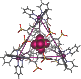 Representation of the ordered portion of the X-ray crystal structure of [SF6⊂1].