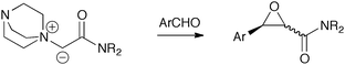 Targeted use of amide-based ammonium ylides for epoxide formation.