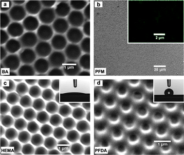 Nanostructured polymer assemblies formed at interfaces