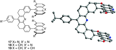Molecular tweezers containing a dibenz[c,h]acridine U-shaped spacer; X-ray crystal structure of compound 17 (R,R′ = OMe, R′′ = 4-tBu)