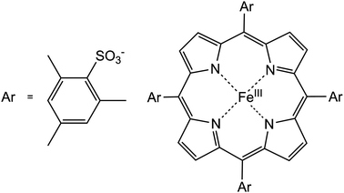 Structure of the FeIII(TMPS) complex.