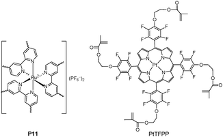 Chemical structure of P11 and PtTFFP.