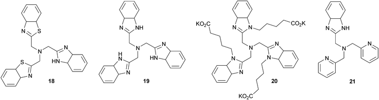 
              Benzimidazole/benzothiazole ligands for CuAAC.