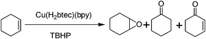 
          Oxidation of cyclohexene with TBHP catalyzed by [Cu(H2btec)(bpy)]∞.