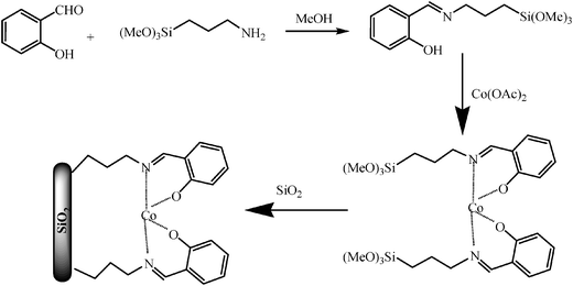 Structure of the supported Co(ii) catalyst.