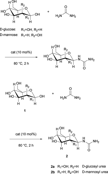 Acid catalysed formation of β-form condensation product 2a/b in the melt.