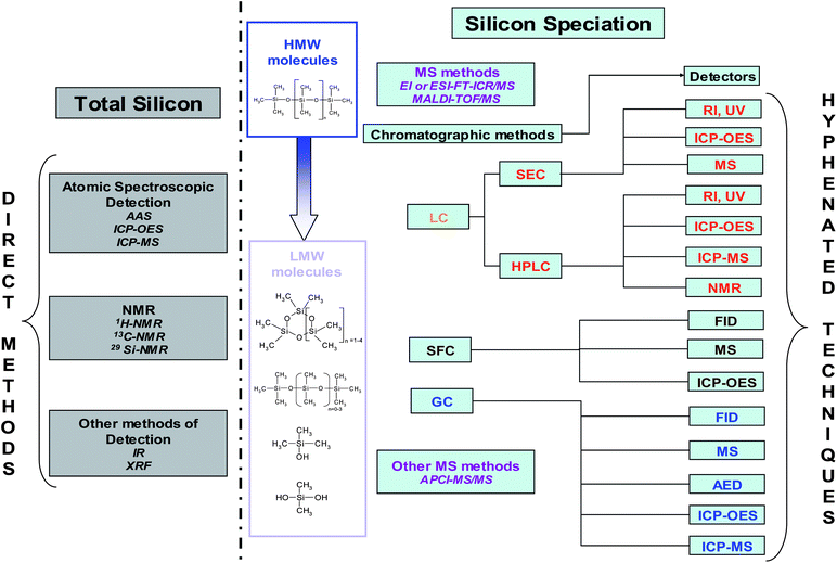 Analytical methods for silicon determination and speciation.