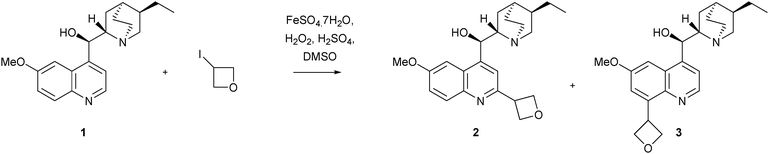 Addition of an oxetane group to hydroquinine: a challenging separation of the products18
